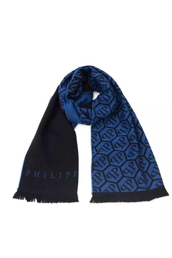 Philipp Plein Chic Monogram Fringed Scarf