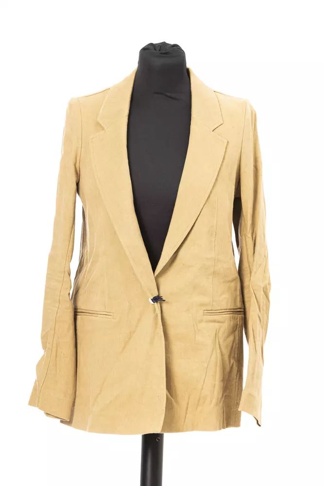 Jacob Cohen Beige Cotton-Linen Blend Jacket