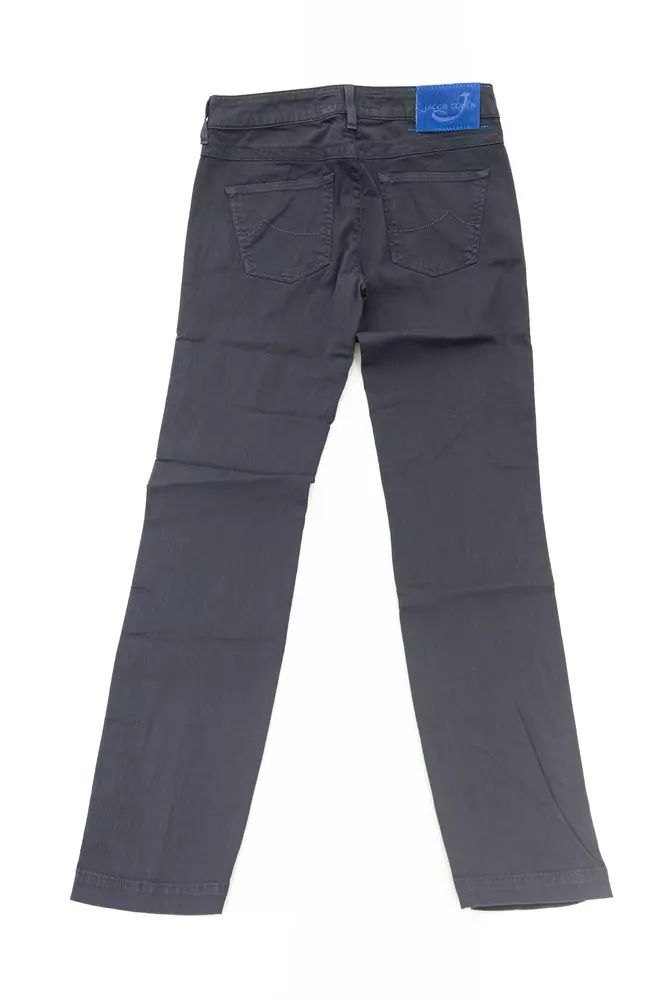 Jacob Cohen Elegant Slim-Fit Designer Jeans with fringe detail