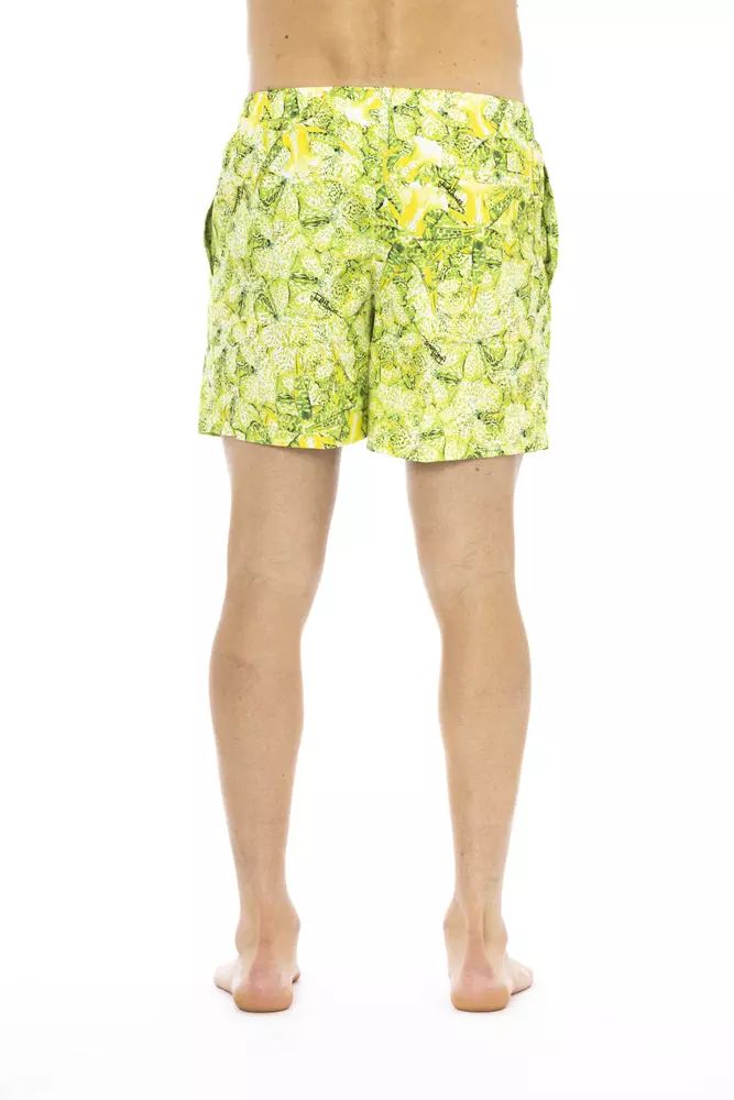 Just Cavalli Tropical Print Swim Trunks