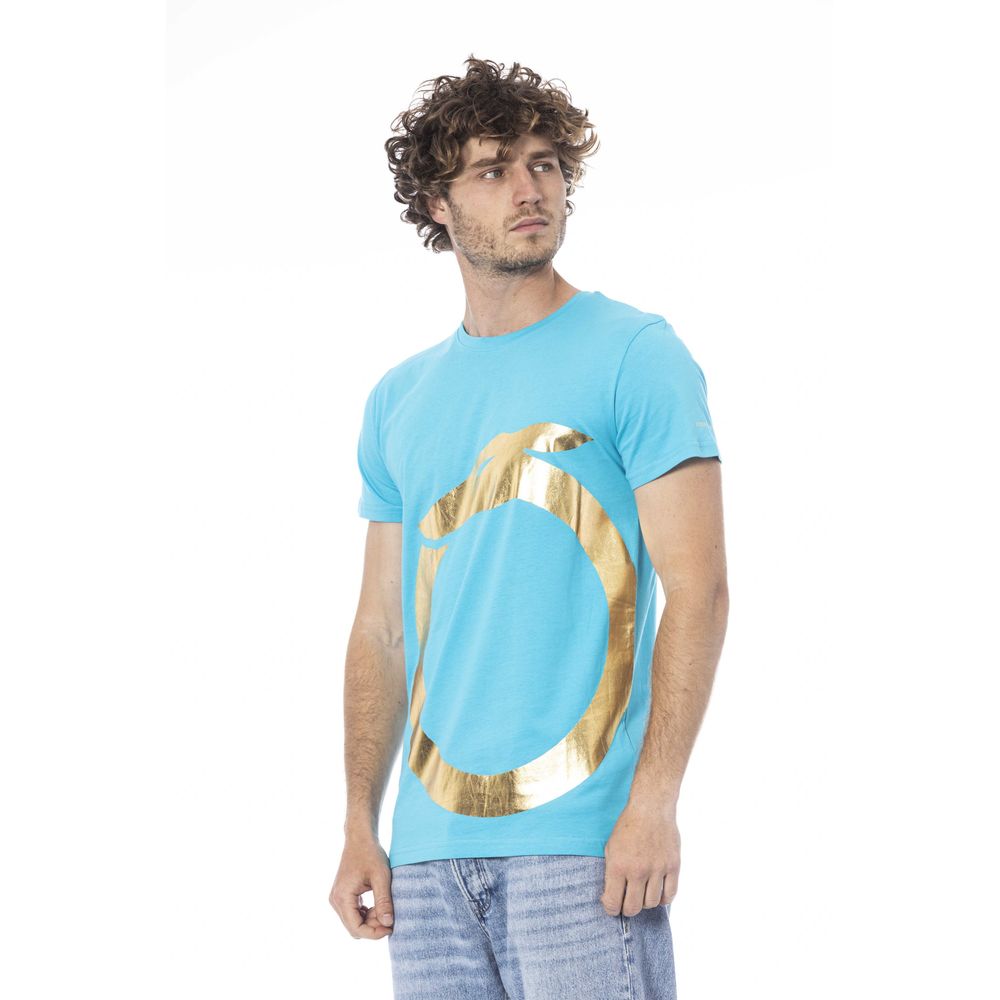 bg-app Light Blue Cotton T-Shirt