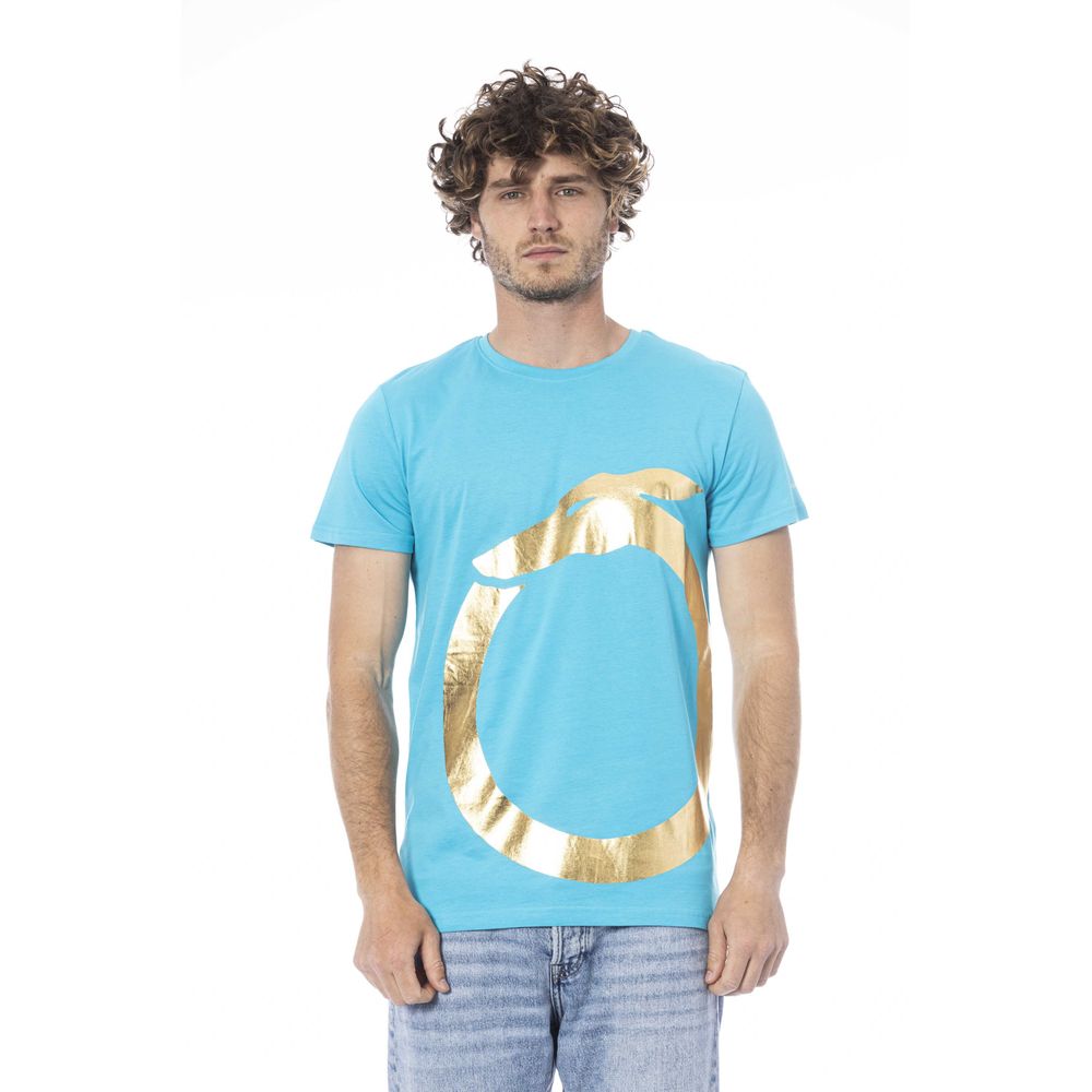 bg-app Light Blue Cotton T-Shirt