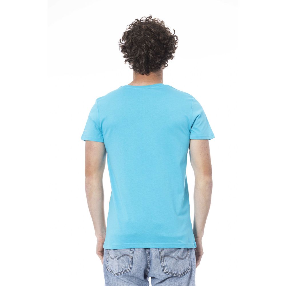 bg-app Light Blue Cotton T-Shirt