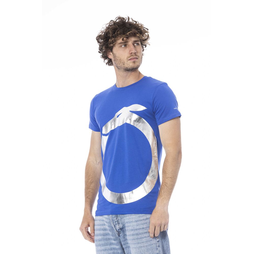 bg-app Blue Cotton T-Shirt