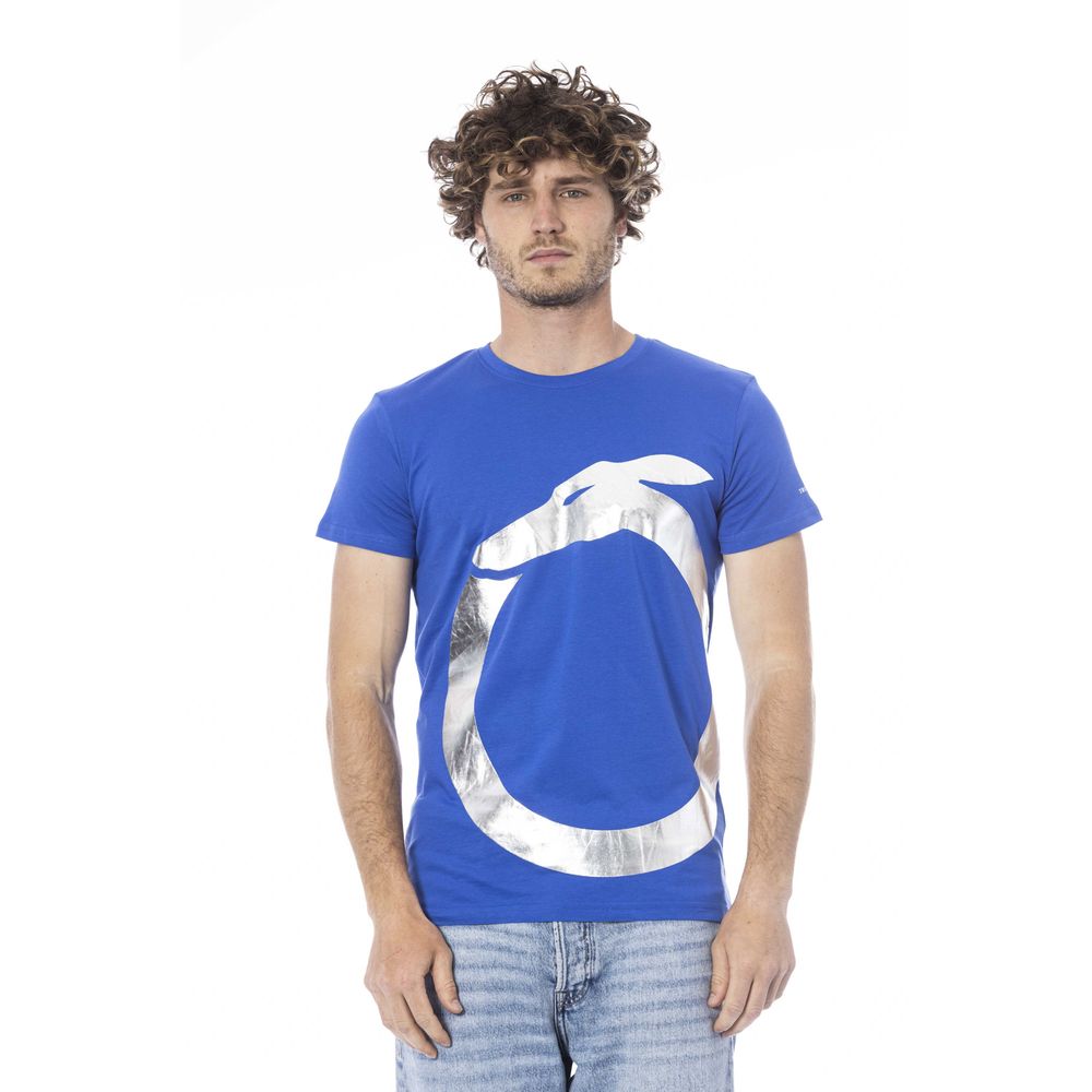 bg-app Blue Cotton T-Shirt