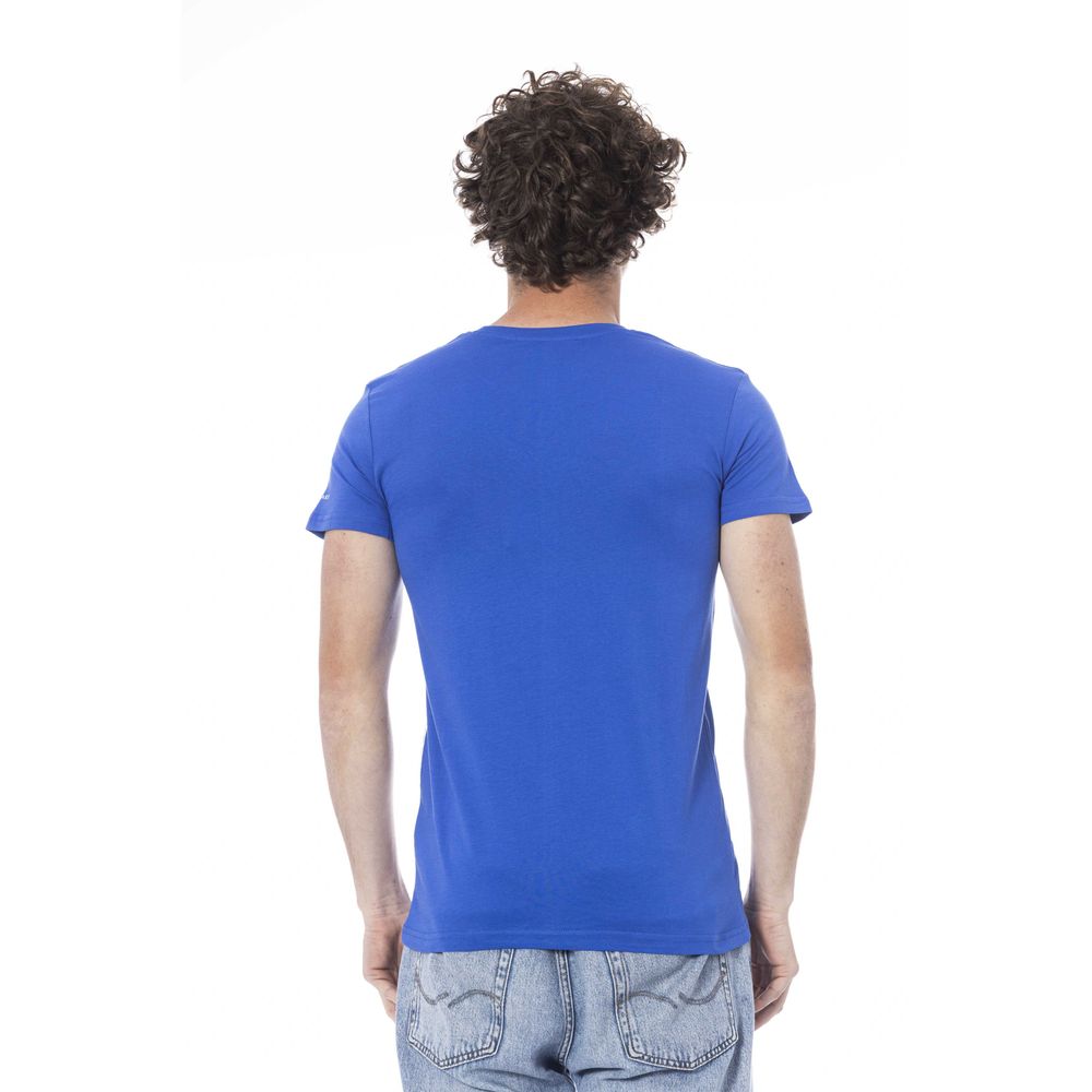 bg-app Blue Cotton T-Shirt