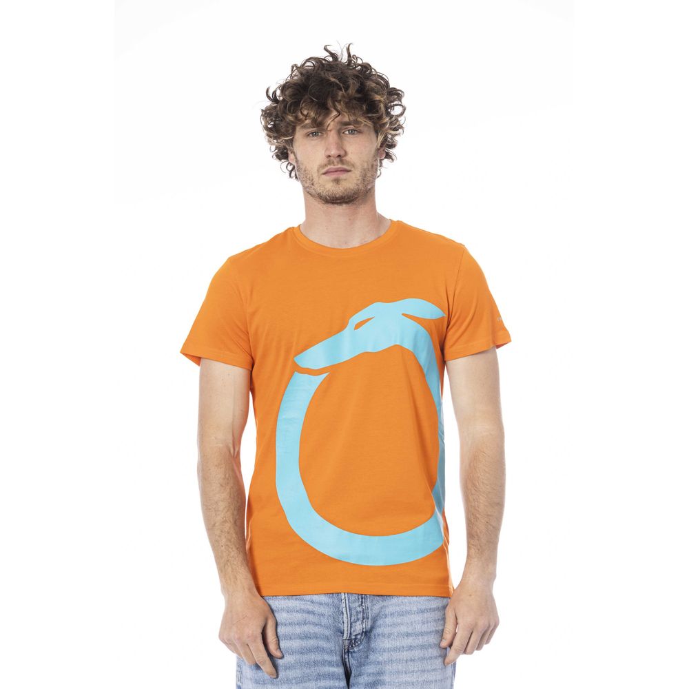 bg-app Orange Cotton T-Shirt