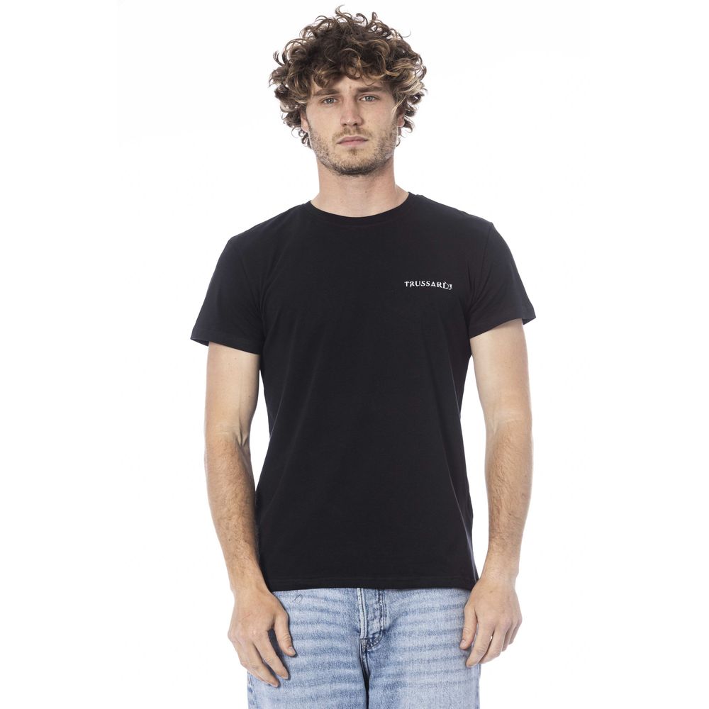 bg-app Black Cotton T-Shirt