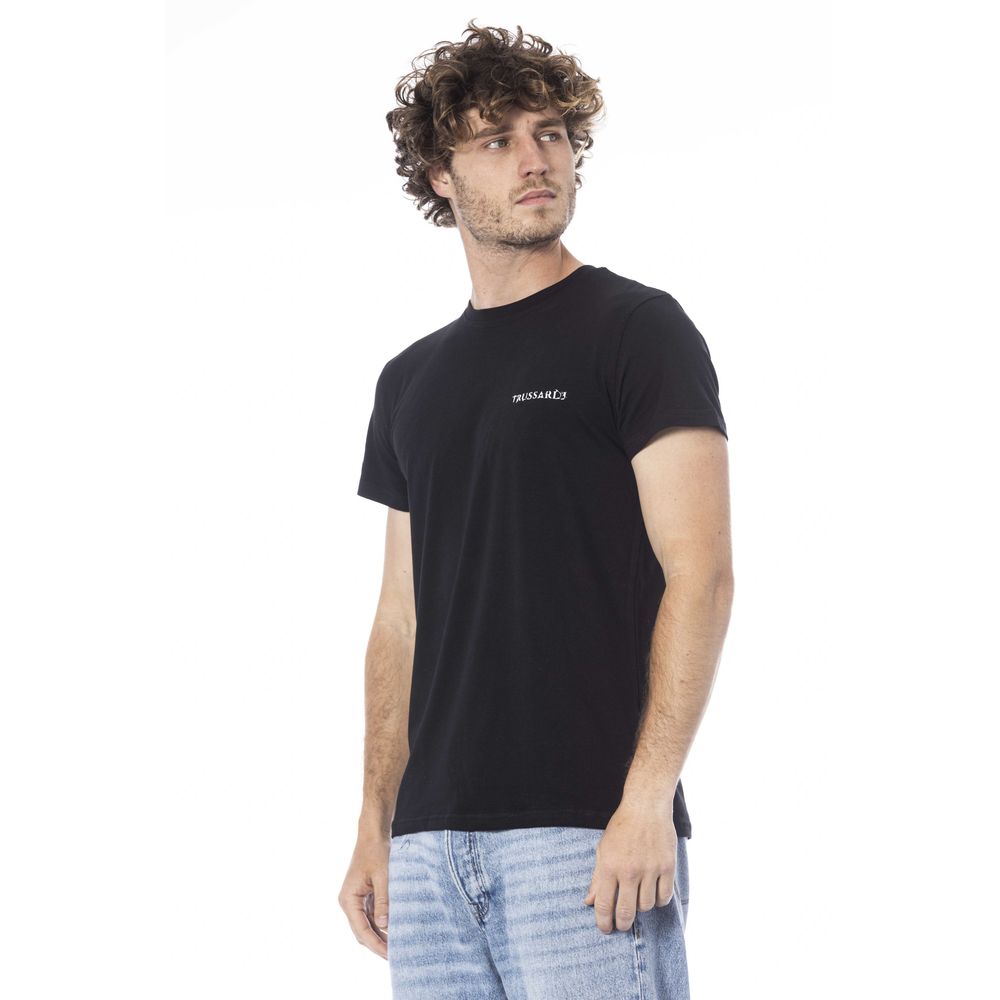 bg-app Black Cotton T-Shirt