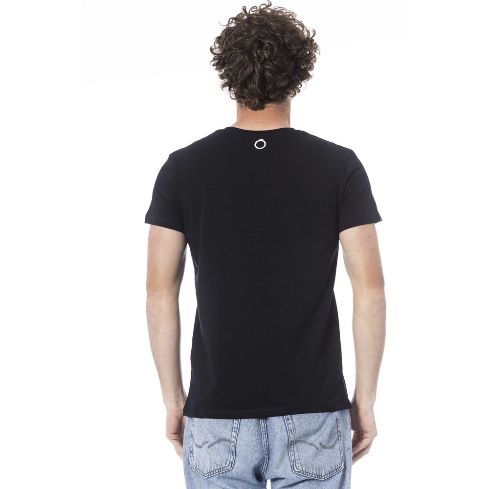 bg-app Black Cotton T-Shirt