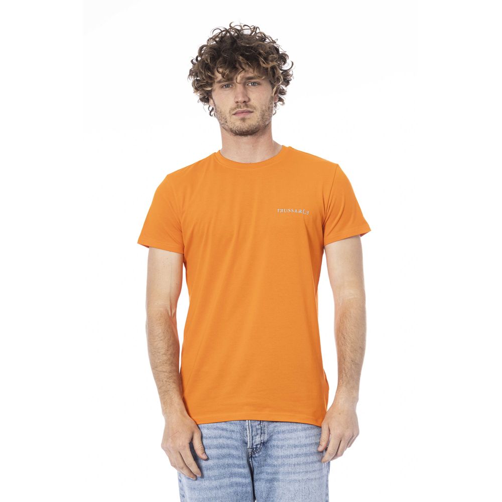 bg-app Orange Cotton T-Shirt