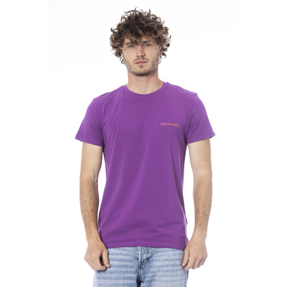 bg-app Purple Cotton T-Shirt