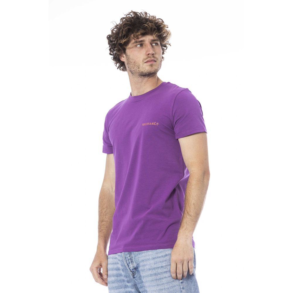 bg-app Purple Cotton T-Shirt