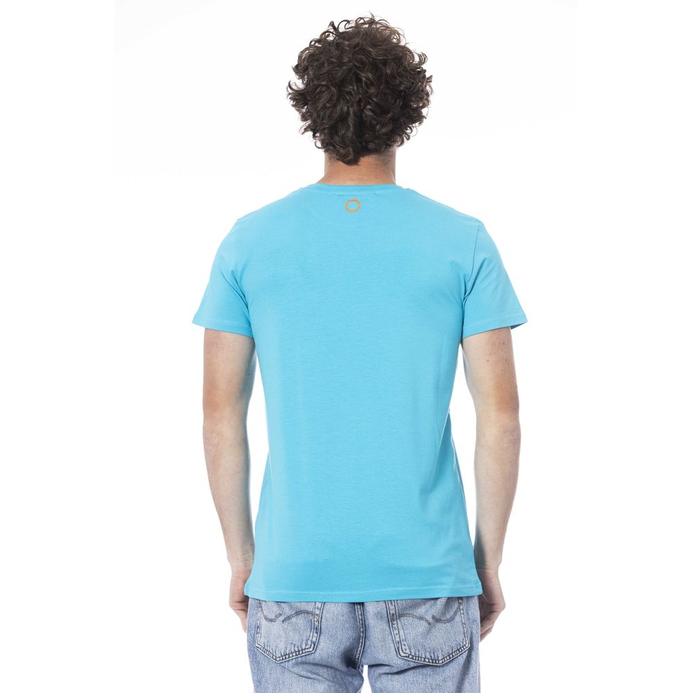 bg-app Light Blue Cotton T-Shirt