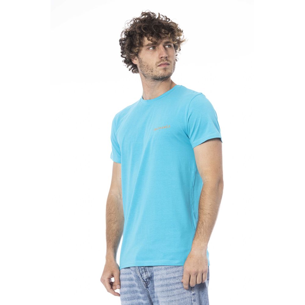 bg-app Light Blue Cotton T-Shirt