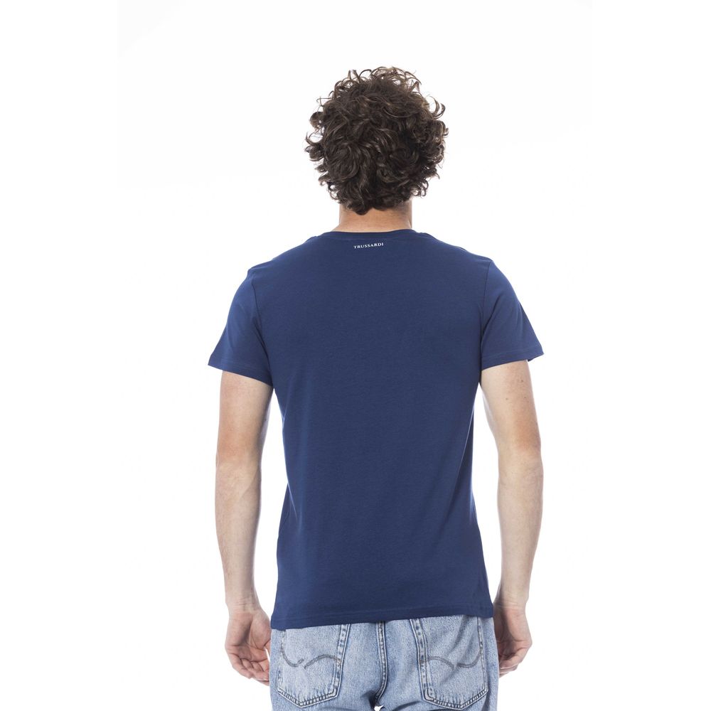 bg-app Blue Cotton T-Shirt