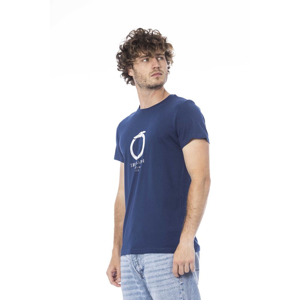 bg-app Blue Cotton T-Shirt