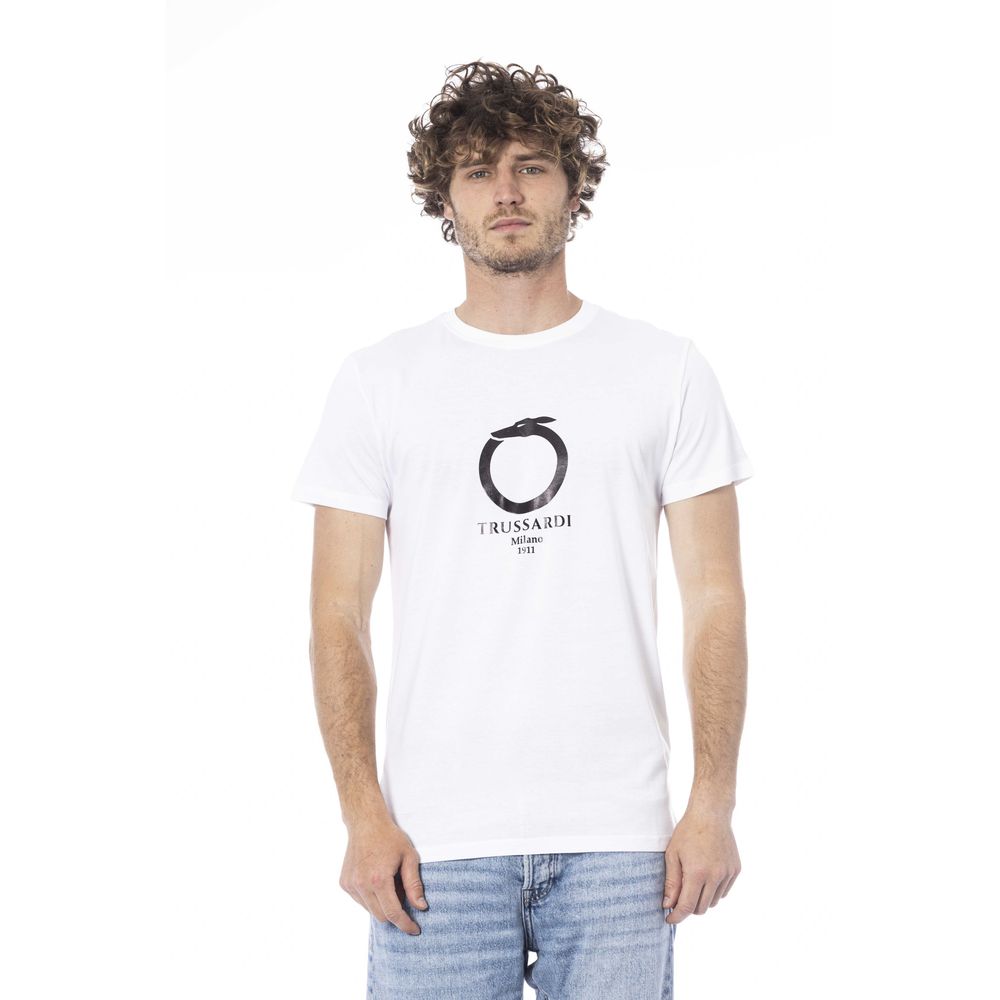 bg-app White Cotton T-Shirt