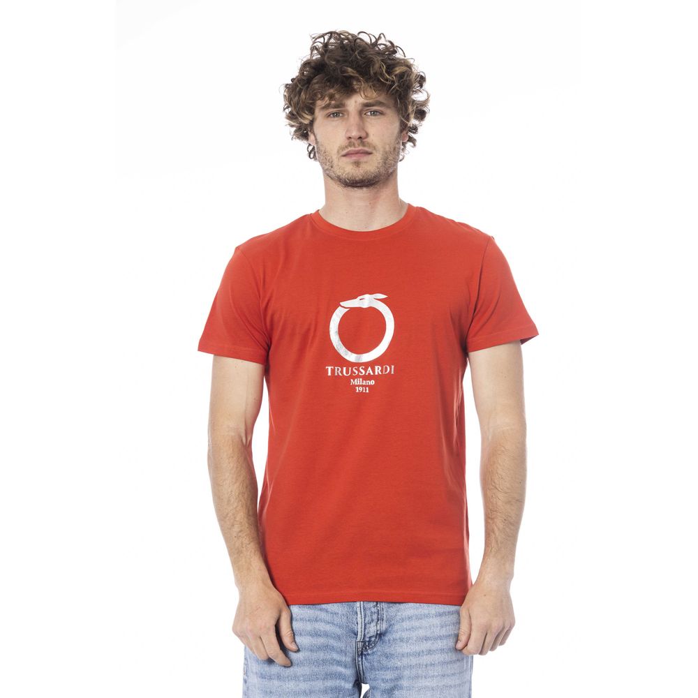 bg-app Red Cotton T-Shirt