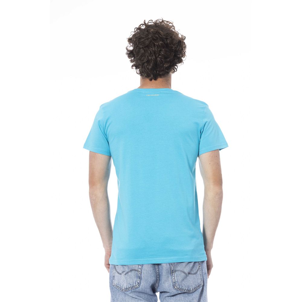 bg-app Light Blue Cotton T-Shirt