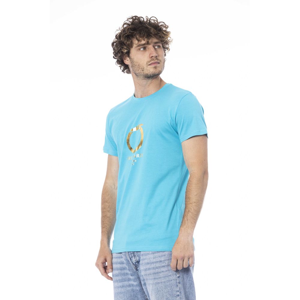 bg-app Light Blue Cotton T-Shirt