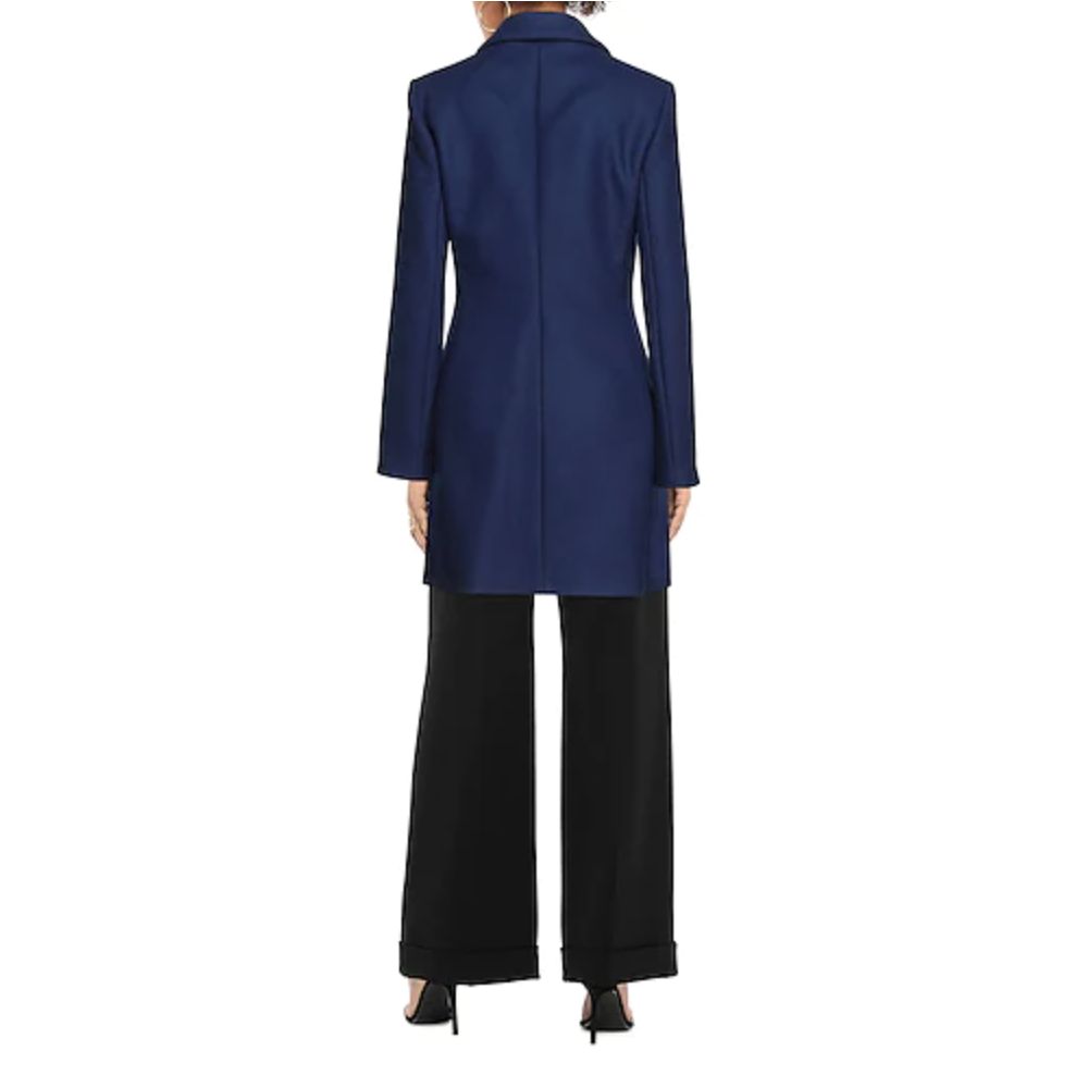 Love Moschino Elegant Embraidered Heart Wool Coat