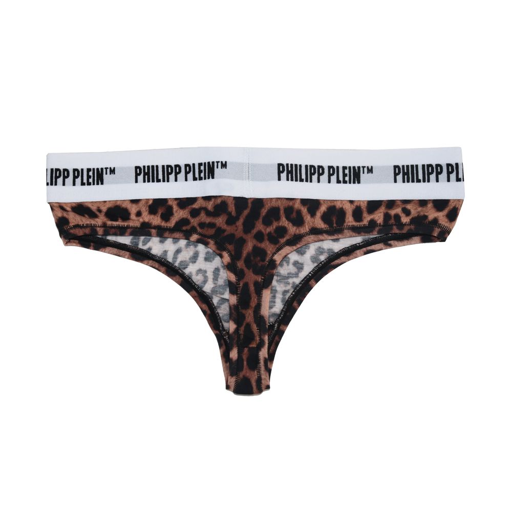 Philipp Plein Chic Leopard Print Thong Duo for Women