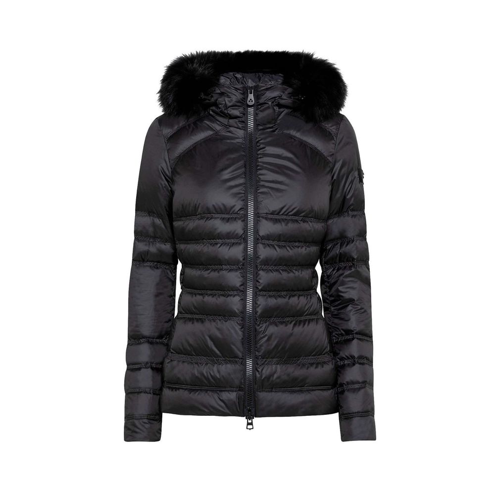 Toddlerey Chic Black Fur-Trimmed Winter Jacket