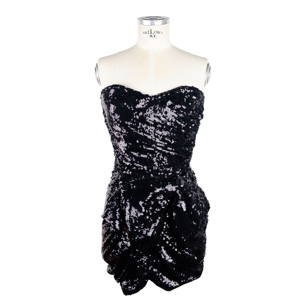 Elisabetta Franchi Sleeveless Sequined Bow Dess