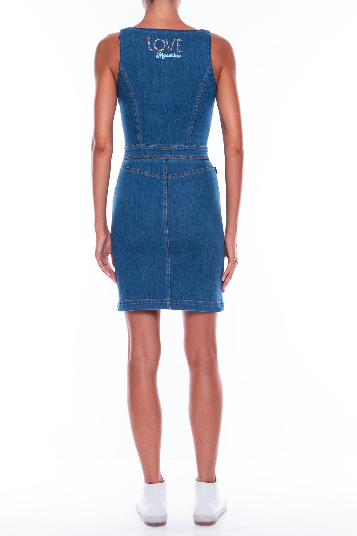 Love Moschino Blue Cotton Dress