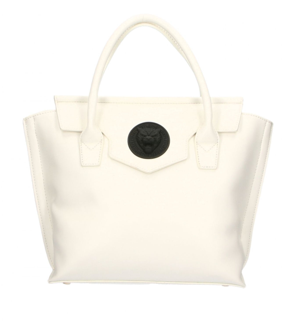 Square Sport Chic White Polyethylene Handbag