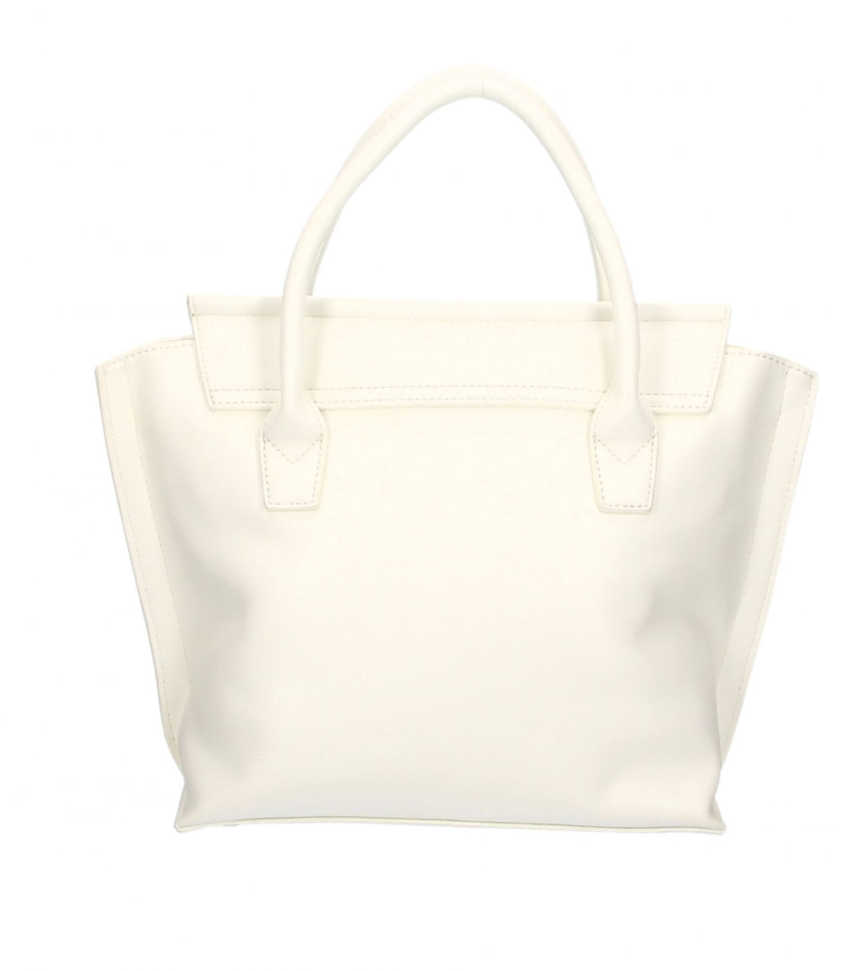 Square Sport Chic White Polyethylene Handbag