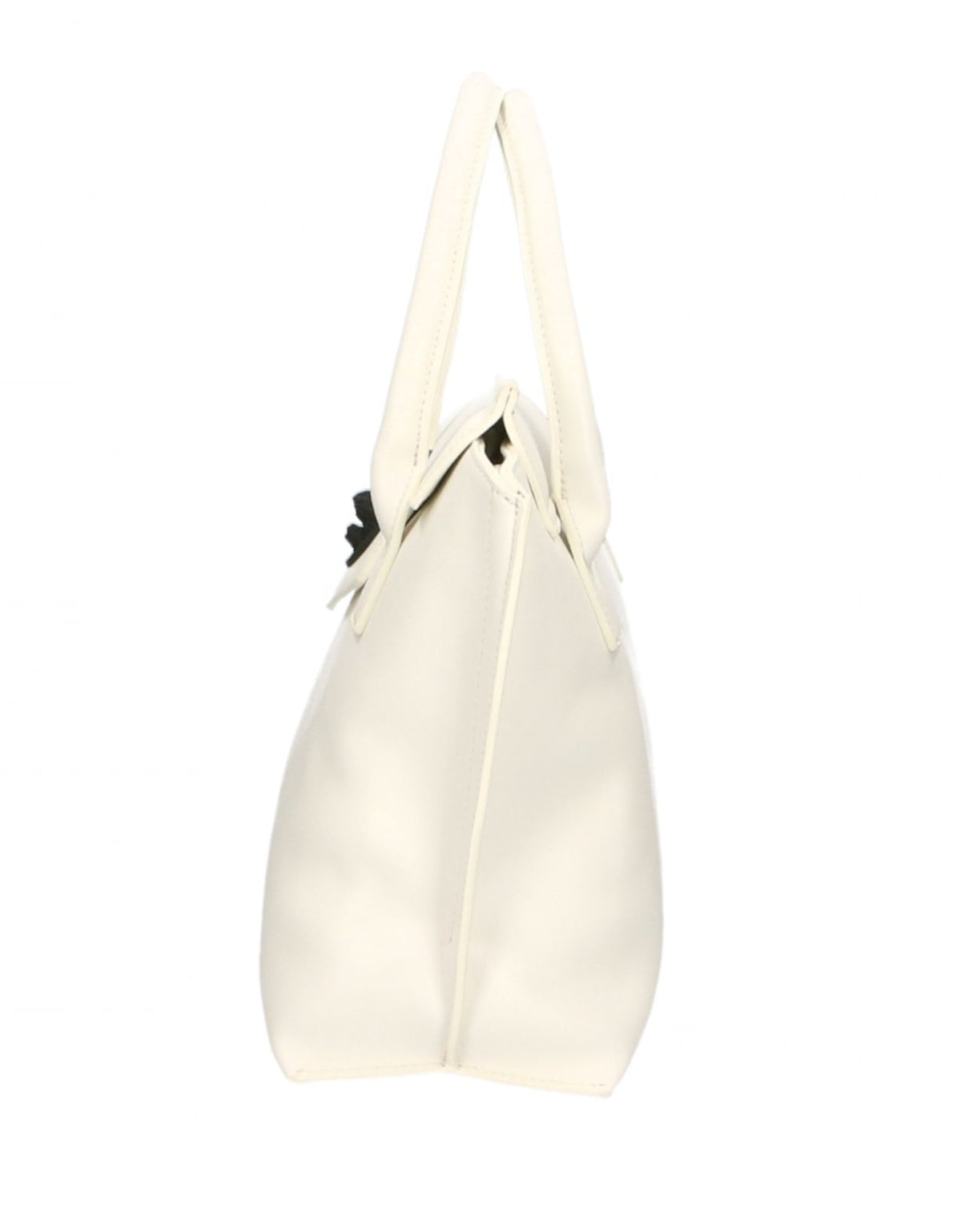 Square Sport Chic White Polyethylene Handbag