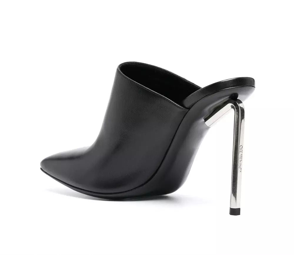 Off-White Chic Squared Calfskin Sabot