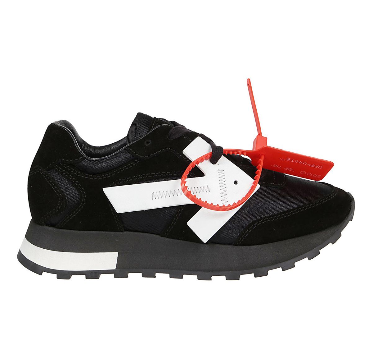 Off-white chic suede arrow lace-up sneakers