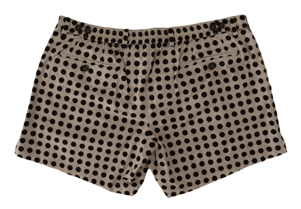 Dolce & Gabbana Elegant Polka Dot Cotton Shorts