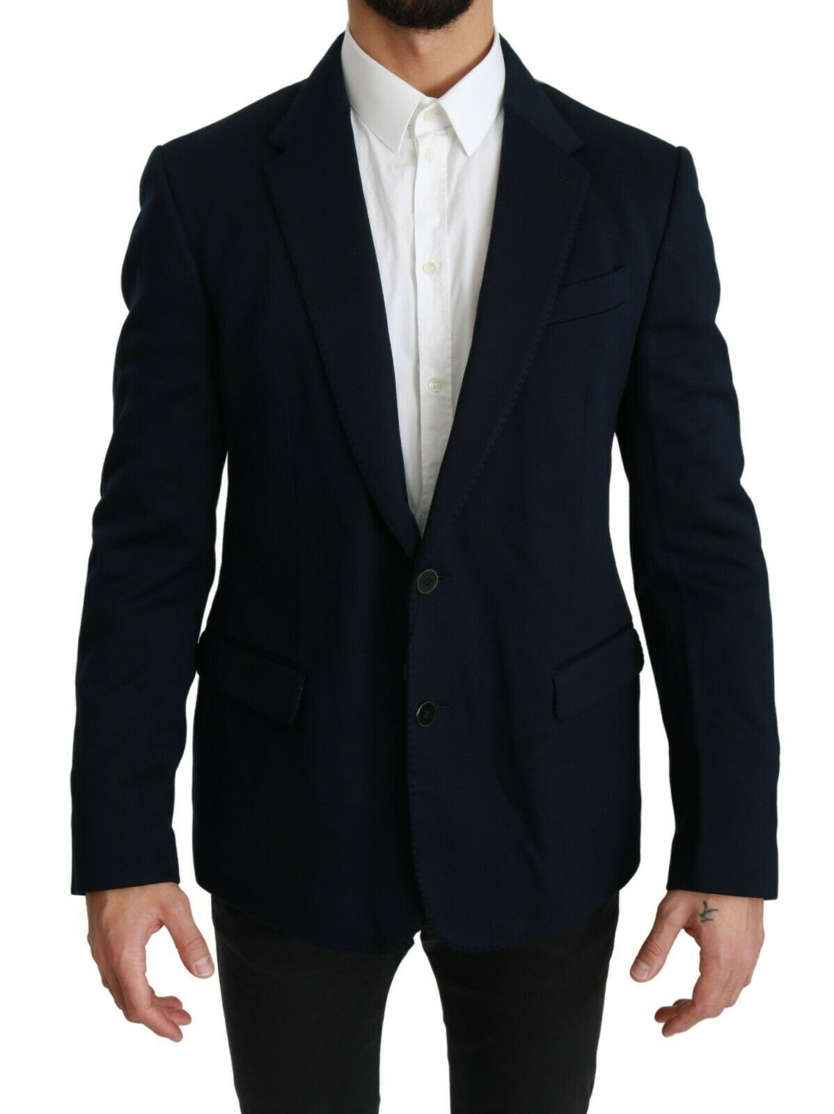 Dolce & Gabbana Elegant Slim Fit Dark Blue Men's Blazer