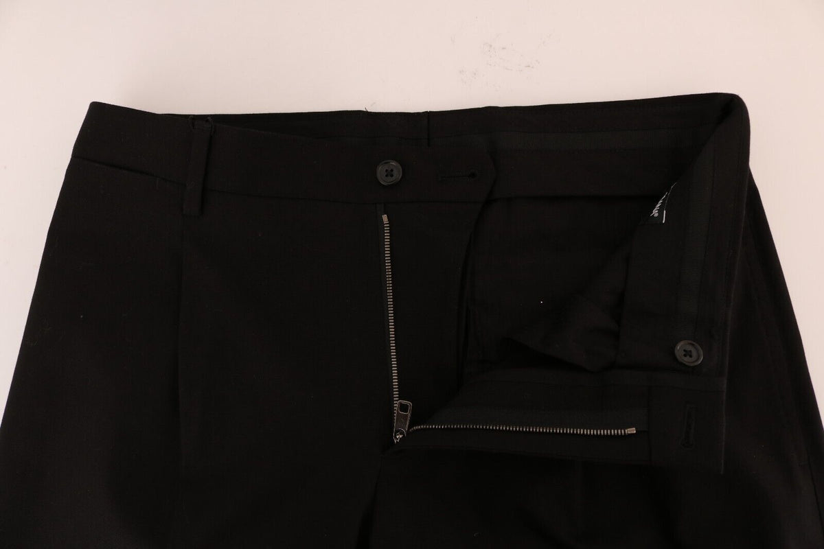 Dolce & Gabbana Elegant Black Cotton Stretch Pants