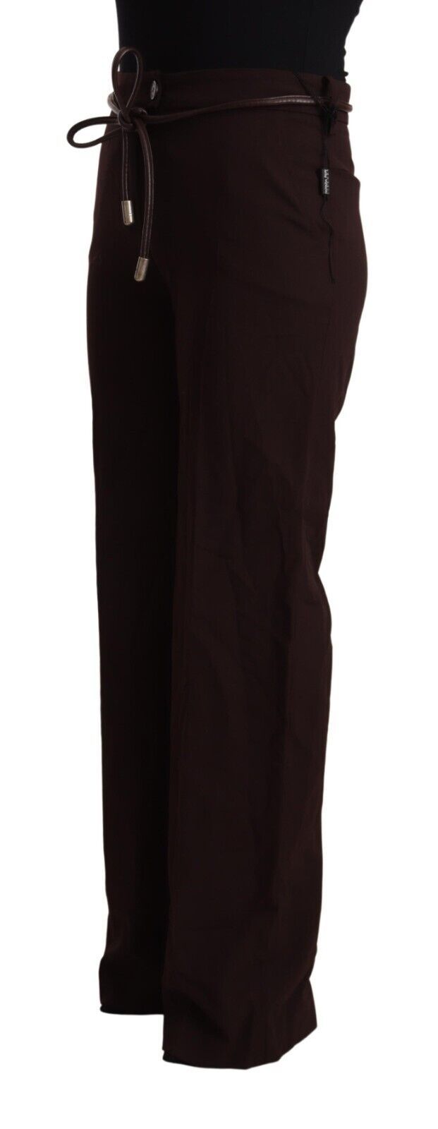 Patrizia Pepe Black High Waist Straight Formal Pants