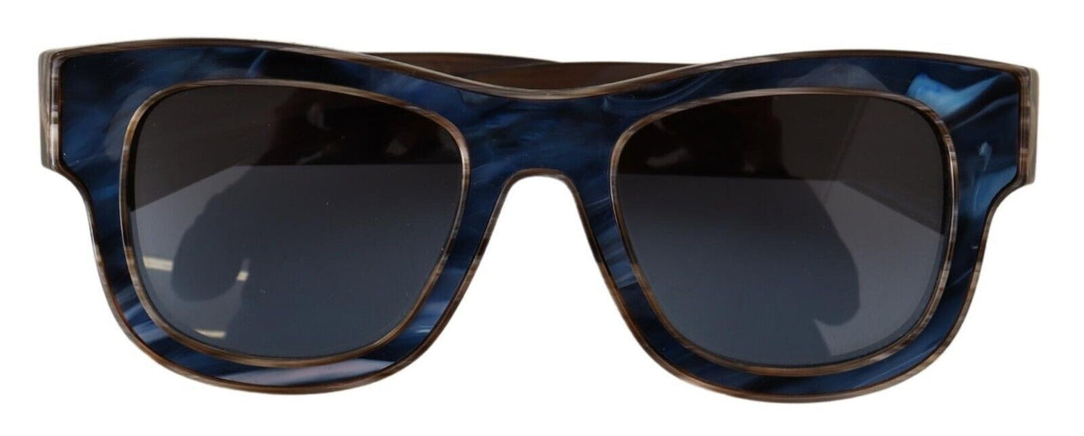 Dolce & Gabbana Elegant Brown & Blue Gradient Sunglasses