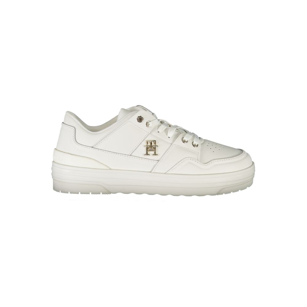 Tommy Hilfiger White Polyester Sneaker