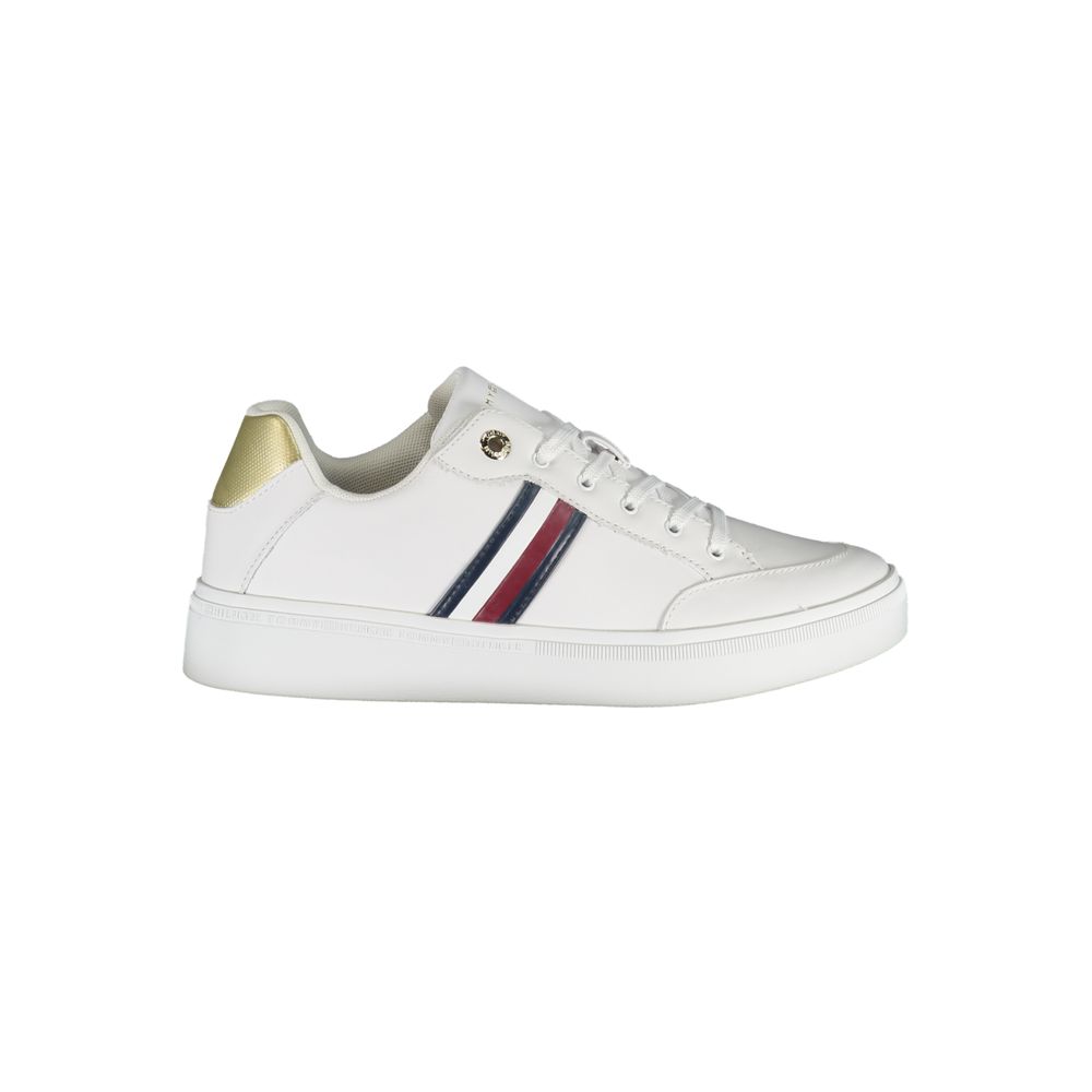 Tommy Hilfiger White Polyester Sneaker