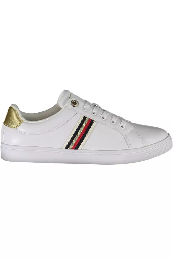 Tommy Hilfiger White Polyester Sneaker