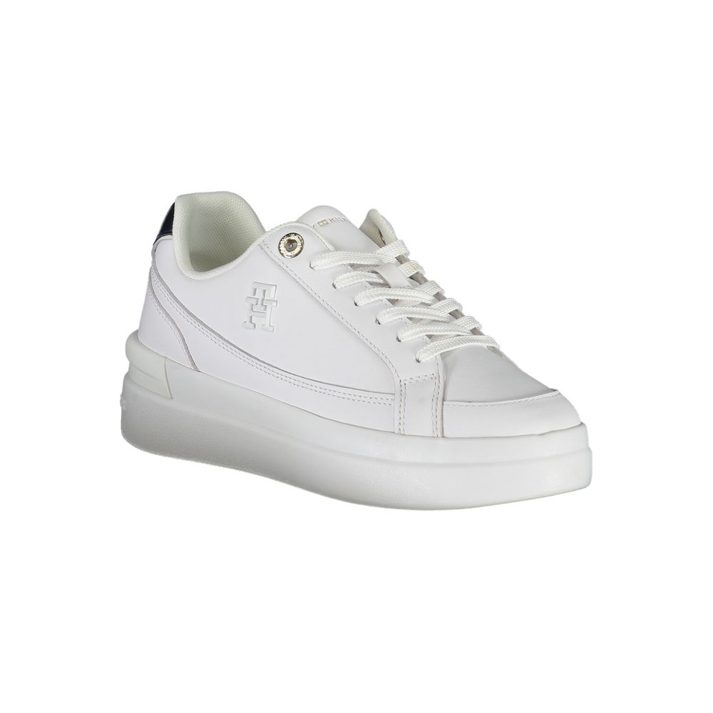 Tommy Hilfiger White Polyester Sneaker