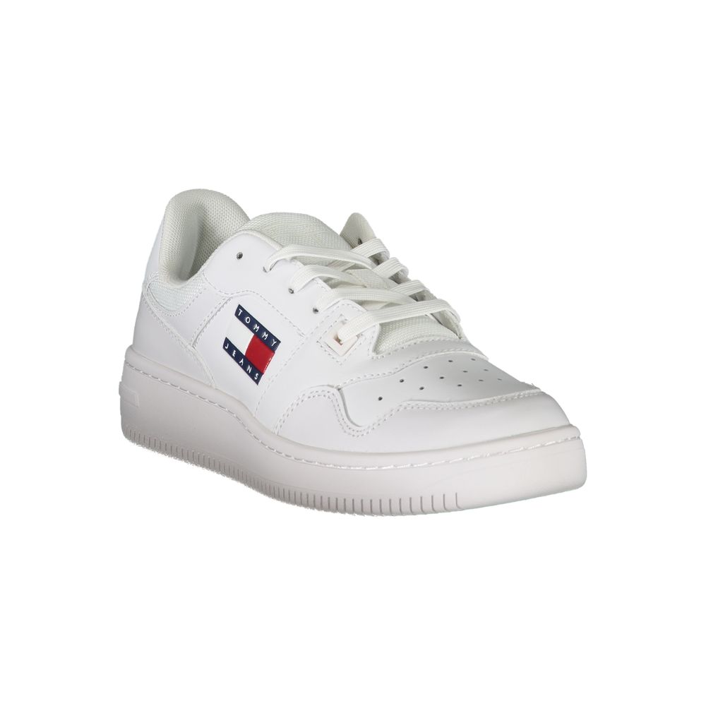 Tommy Hilfiger White Polyester Sneaker