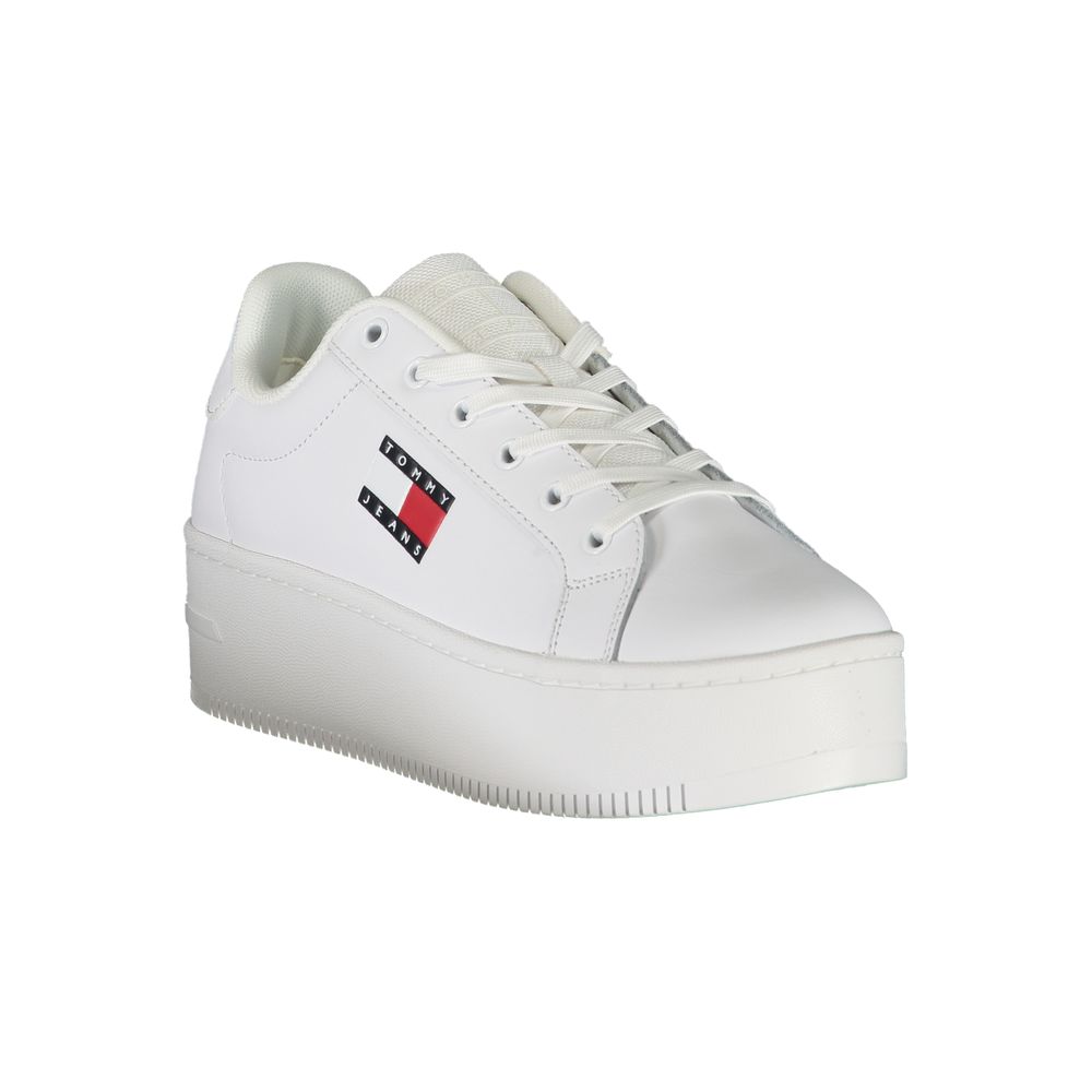 Tommy Hilfiger White Polyester Sneaker