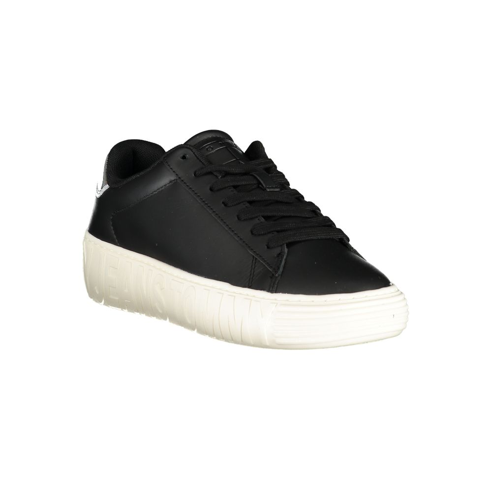 Tommy Hilfiger Black Polyester Sneaker