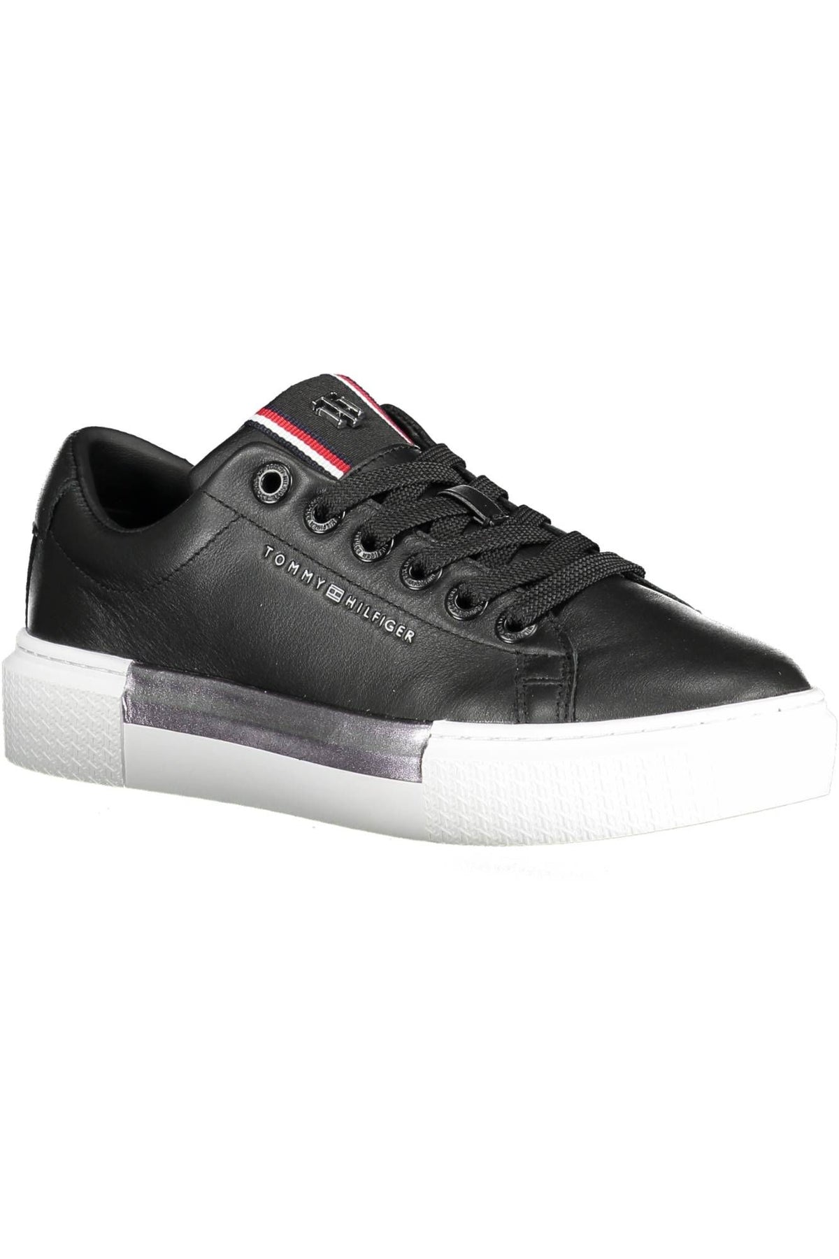 Tommy Hilfiger Black Cotton Sneaker