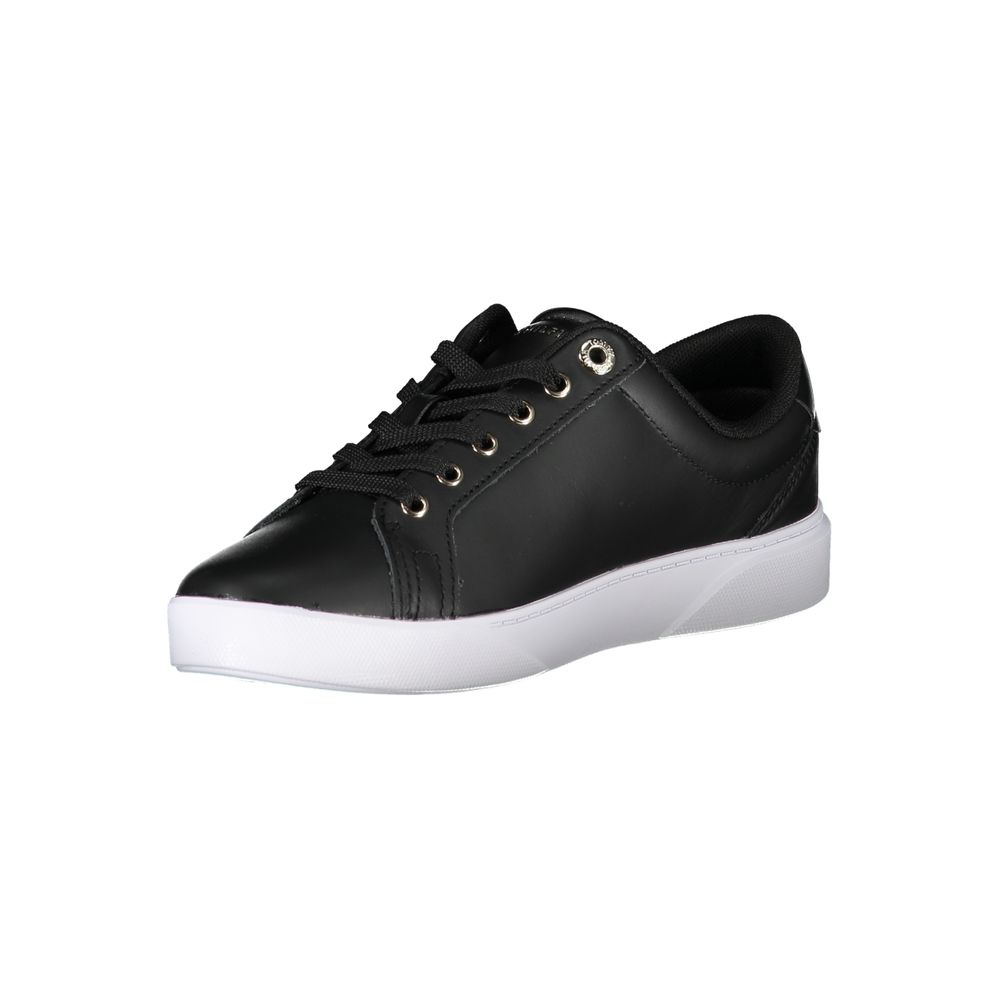 Tommy Hilfiger Black Polyester Sneaker