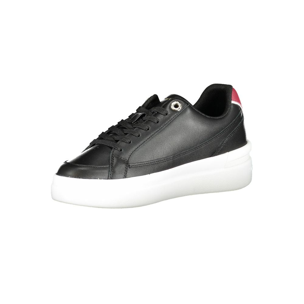 Tommy Hilfiger Black Polyester Sneaker